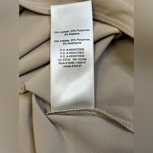 Aritzia Babaton Tan Contour Mockneck Bodysuit Size XXS - Picture 6 of 12